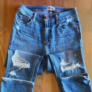 Size 26 PAIGE High Rise Skinny Cindy Crop Jeans